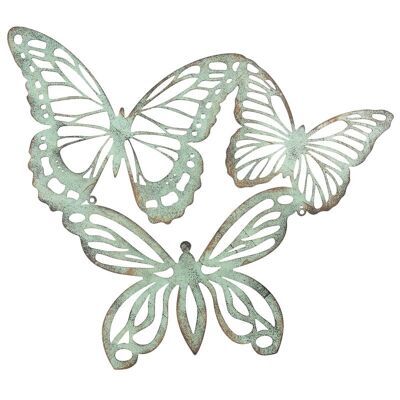 Wanddecoratie vlinders 53x1x45 cm 1