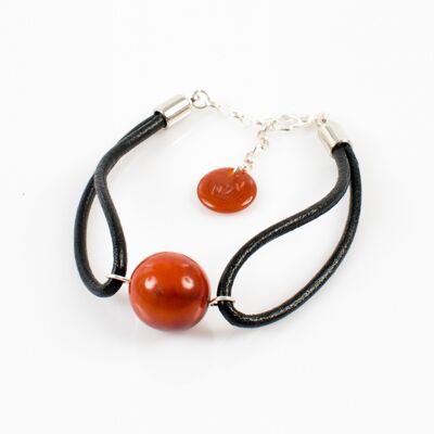 Bracelet PERLE terracotta