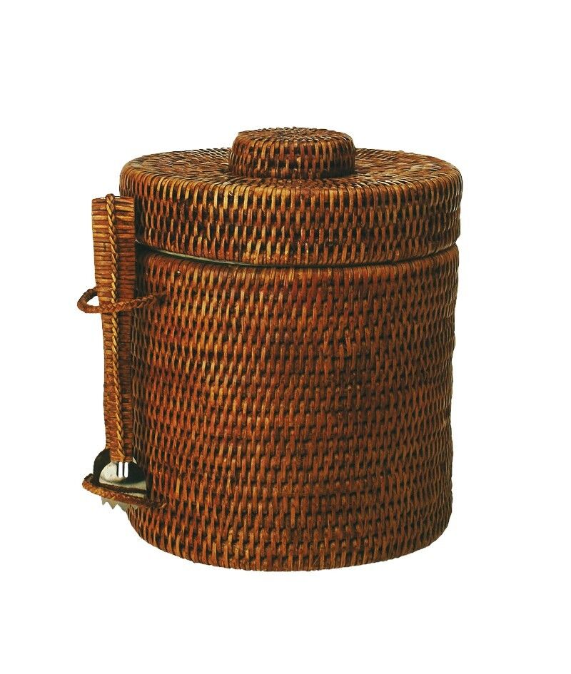 Secchiello per ghiaccio con pinza Ice pack miele rattan