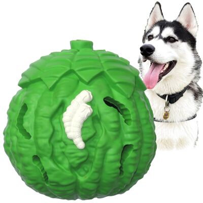 Pomelo Bouncy Ball Treat Dispenser Dog Toy (size&color variations) - Large - Green