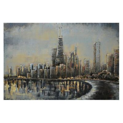 Wanddecoratie Skyline 120x4x80 cm 1