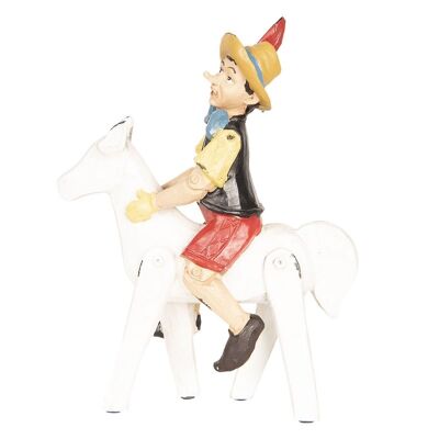 Pinokkio op paard 21x8x27 cm 1