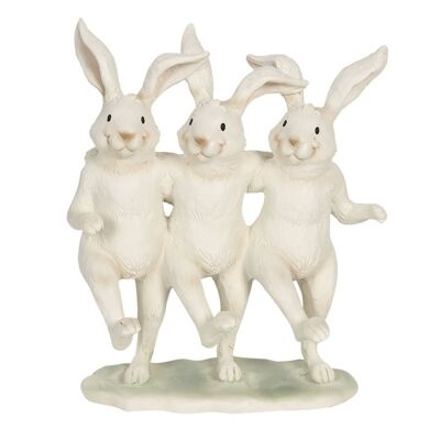 Decoratie dansende konijnen 16x9x19 cm 1