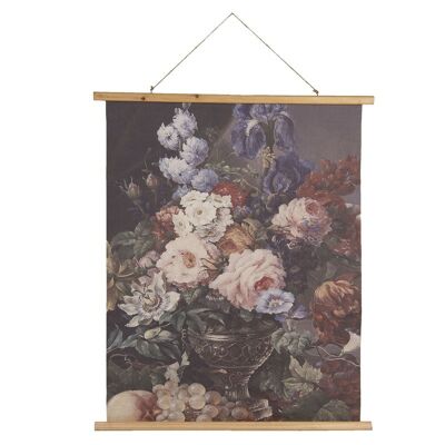 Wandkaart met bloemen 80x2x100 cm 6