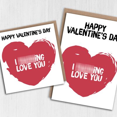 Jura la tarjeta del Día de San Valentín - Te amo