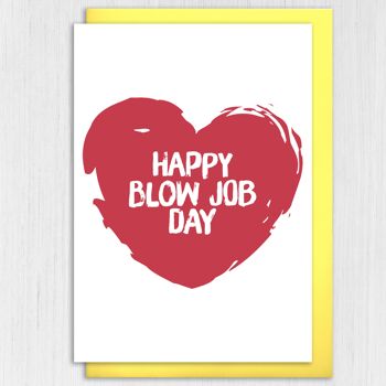 Anniversaire grossier, carte de la Saint-Valentin - Happy Blow Job Day 3