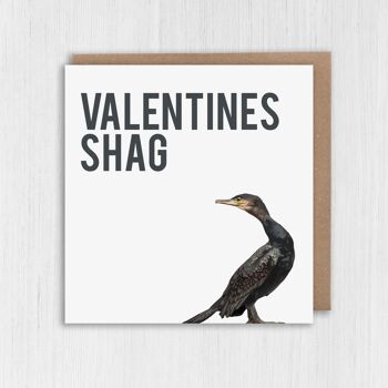 Carte d'oiseau Rude Valentine's Day - Valentines Shag 2