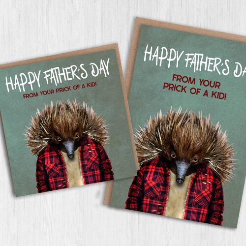 Echidna Father's Day card: From your prick of a kid (Animalyser)