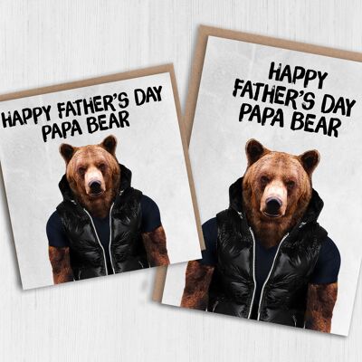 Bear Father's Day card: Papa Bear (Animalyser)