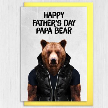 Carte Fête des Pères Ours : Papa Ours (Animalyseur) 3