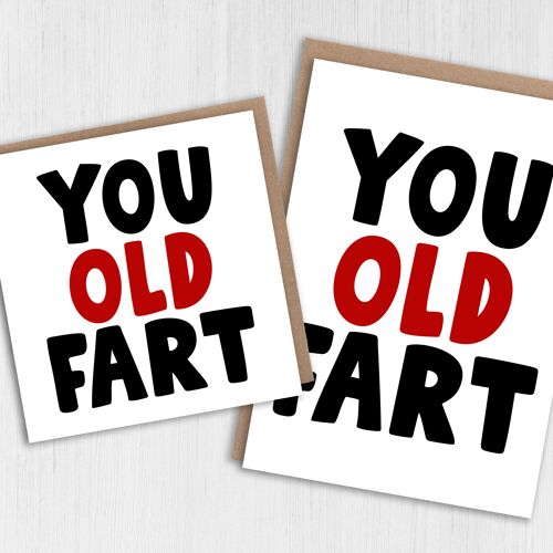 Birthday card - You old fart