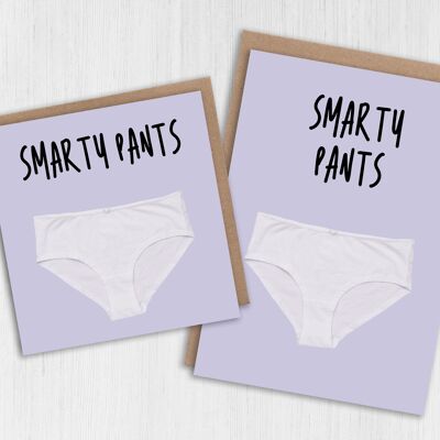 Tarjeta de felicitaciones - pantalones Smarty