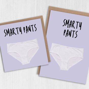 Carte de félicitations - Pantalon Smarty 1