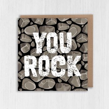 Carte de félicitations - You rock 2