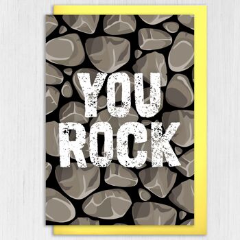 Carte de félicitations - You rock 3