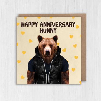 Carte anniversaire ours : Joyeux anniversaire ma chérie (Animalyser) 2