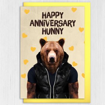 Carte anniversaire ours : Joyeux anniversaire ma chérie (Animalyser) 3