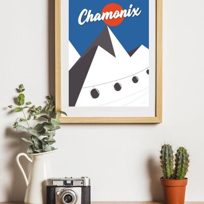 Chamonix-Jahrgang - 30x40cm