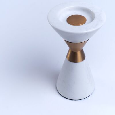 Candle Holder White Marble