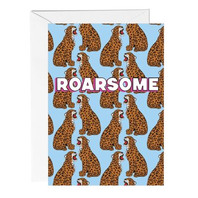 Roarsome Leopard Congratulations Card