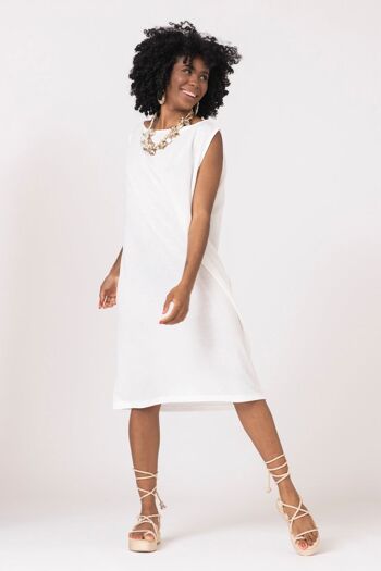 Marbelline Dress White Lino&Line 2