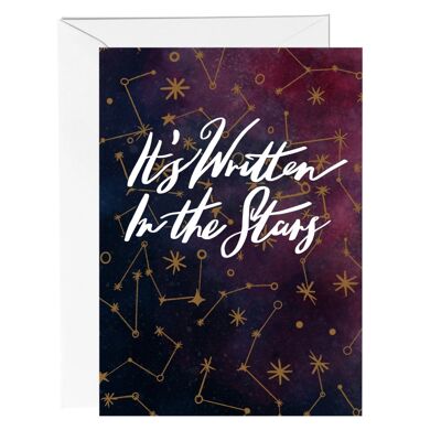 Written In The Stars Celestial Greeting Card
