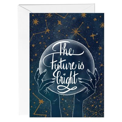 The Future is Bright Celestial Greeting Card