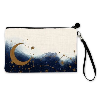 Celestial Moon & Constellations Make Up Pouch