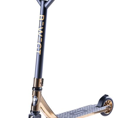 Stunt scooter Evoattack Jr. dorado metalizado 4-7 años