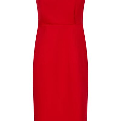 Nia Concept Strapless Dress (Red)
