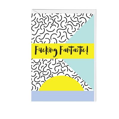 Fucking Fantastic Memphis Greeting Card