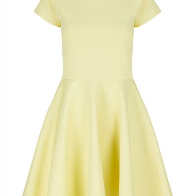 Naomie Crew Neck Dress (Yellow)