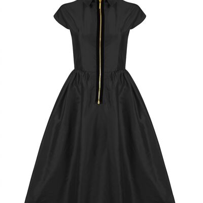 Patricia Shirt Dress (Black)