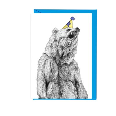 Party Bear Greetings Card