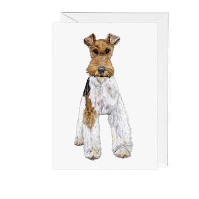 Fergus the Fox Terrier Greeting Card