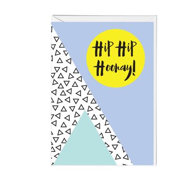 Hip Hip Hooray Memphis Greeting Card