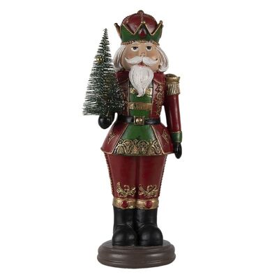 Decoratie notenkraker met kerstboom 13x10x32 cm 1