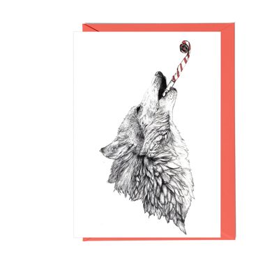 Party Wolf Greeting Card