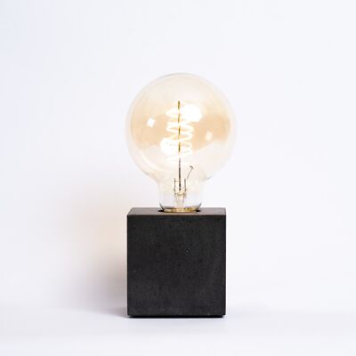 ANTHRACITE CONCRETE CUBE LAMP