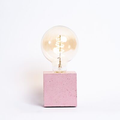 PINK CONCRETE CUBE LAMP