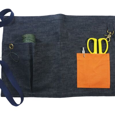 Blue Denim Makers Apron | Half Waist Garden & Craft Apron