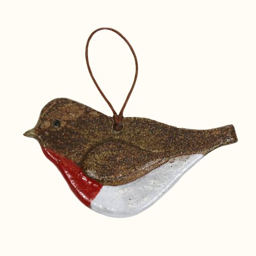 Red Robin Handmade Ceramic Christmas Tree Decoration