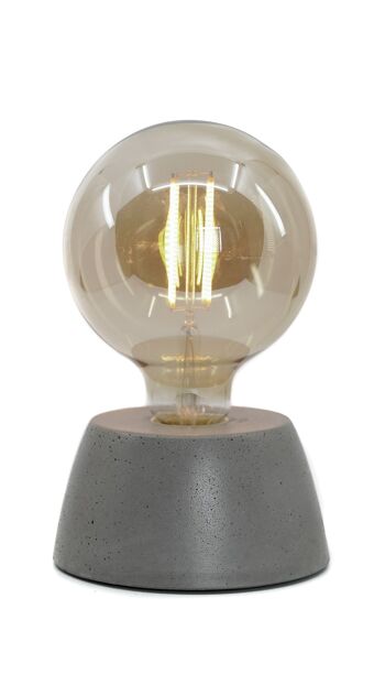 Lampe dome gris 2