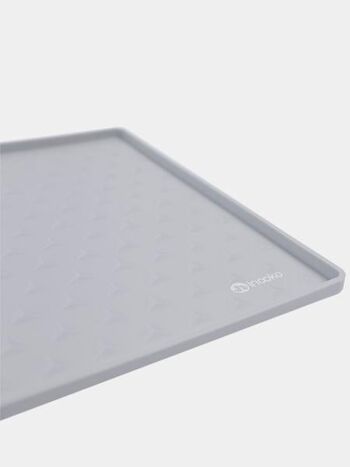 Tapis de Gamelle pour chien et chat - Gris 4