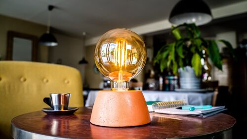Lampe dome orange
