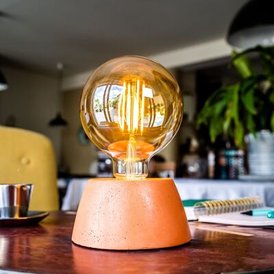 Lampe dome orange