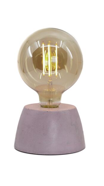 Lampe dome rose 2