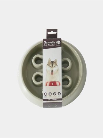 Gamelle anti-glouton grand chien - Taupe 3