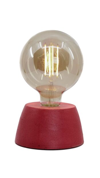 Lampe dome rouge 2