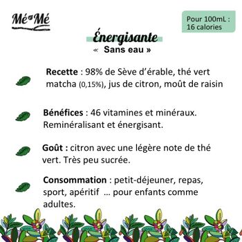 Thé Glacé Mé-Mé Énergisante - Thé Vert Matcha, Citron & Sève d'érable 33cl - Bio - Français - Sans sucre raffiné 9